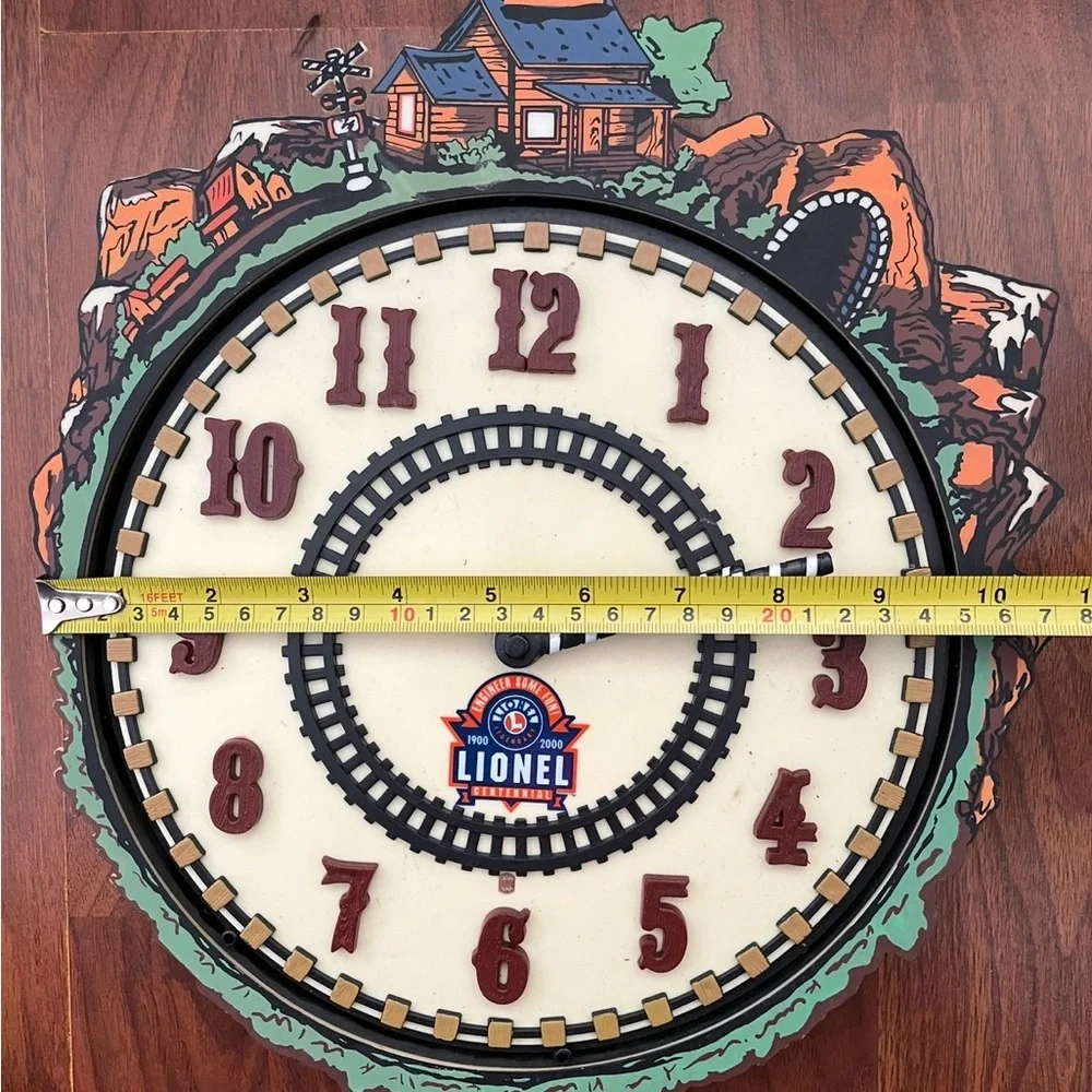 Lionel 100th Anniversary Train 1900-2000 w/ Train Sound Railroad Wall Clock